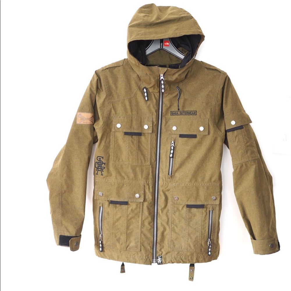 MINT! SAGA Ski Jacket Hooded Parka Snowboarding Men’s Size Small
